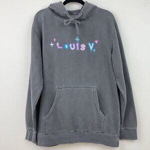 Mega Yacht Unisex Medium Louis Grey Hoodie Sweatshirt Embroidered Colorful